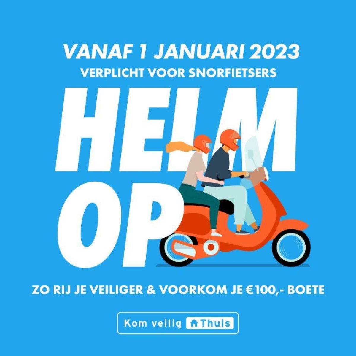 Boete rijden zonder helm 2023 Appjection